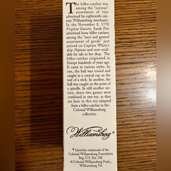 Colonial Williamsburg Bilbo Catcher - Picture 4 of 7